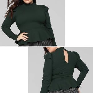 Fashion Nova Peplum Blouse